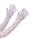 Dancing Party Gloves Lace Mesh Gloves Festival Arm Sleeves for Formal Event Evening Banquet Gloves Fashion Arm Sleeves