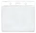 100pcs - 3" X 4" Horizontal Clear Vinyl ID Badge Holder Name Badges