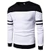 Produktbild Btruely Herren Pullover Warme Dicken Mantel Männer Winterpullover Patchwork Winter Langarm Sweatshirt Übergröße Oberbekleidung Parka Sweatjacke Kapuzenjacke