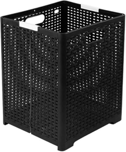 CokBlu ランドリーバスケット - 折り畳み式で省スペース設計48L 大容量で洗濯物をまとめて収納可能,おしゃれなデザインが室内に溶け込む。取っ手付きで持ち運び便利,ランドリー収納だけでなくボックスやごみ箱としても活用可能。不用時は折りたたんでスペース