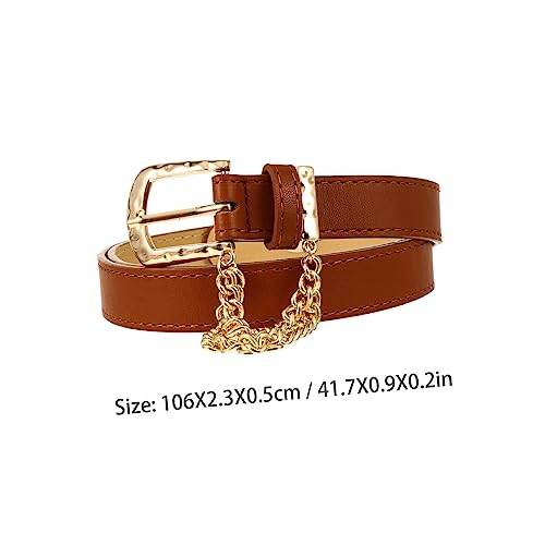 Didiseaon 1Pc Chic Waist Belt with Stylish Chain Design Versatile Accessory for Jeans Parties and Dance Performances Comfortable Fit with2