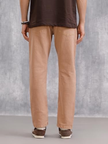 Image of WROGN Men's Cotton Stretch Jeans | Solid | Slim Fit