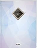 TULPE Kariertes Notizbuch A4 „C108 Himmelblau“ (140+ Seiten, Vintage Softcover, Doppelrand, Seitenzahlen, Register - Dickes Notizheft, Matheheft, ... Schulheft, Tagebuch, Kariertes Heft Nr 26)