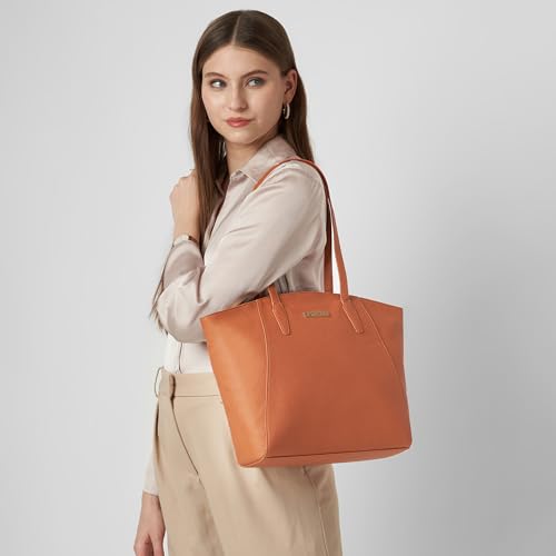 Image of Caprese Ruby Large Tote Bag for Women with Comfortable Straps | Stylish Shoulder & Handheld Bag | Fits Up to 16 Inch Laptop | Durable, Multi-Compartment Design for Work, Travel, Shopping