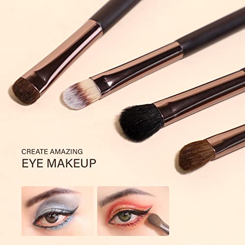 Sixplus Makeup Brushes Set, 15Pcs Coffee Professional Makeup Brush Set With Case For Concealer Eyeshadow Foundation Powder Blush, Magnetic Storage Box, Guide, Covers, Best Make Up Brush Kit Gift For Women Girlfriend Mom Mother's Day Gift #TOP5