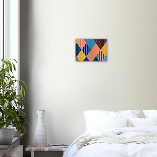Art mural abstrait diamant coloré 50x70 pour mur vide et terne - 3