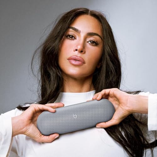 Beats Pill x Kim Kardashian - Wireless Bluetooth Speaker - Dark Gray - IP67 Water Resistant - 24 Hours Battery Life (Renewed Premium) by Beats - Used condition - Image 2