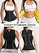 HOT SHAPERS Women’s Cami Hot Waist Cincher - Compression & Sweat-Enhancing trainer for Waist Slimming & Tummy Control Black