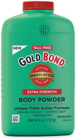 Gold Bond Medicated Body Powder for Extra Strength, 4 Oz (113 G)