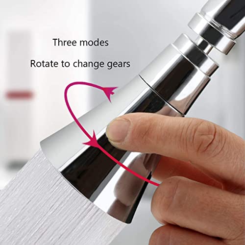 Image of Kitchen Faucet Head Replacement, Kitchen Sink Faucet Parts, Pull Down Faucet Sprayer Head Nozzle, Stream Spray and Pause Mode Can Rotate 360(Faucet Head, Set of 2)