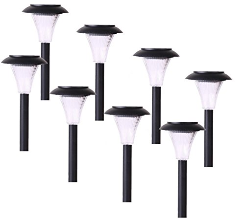 Ohuhu Garden Lights - 8-pack Solar Path Lights for Path, Patio, Deck,...