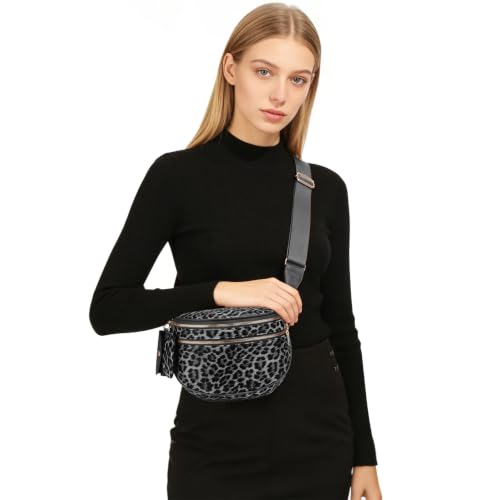 Image of Dyalsa Small Crossbody Bags for Women Canvas /PU Mini Crossbody Purse, Shoulder Bag Traveling Workout