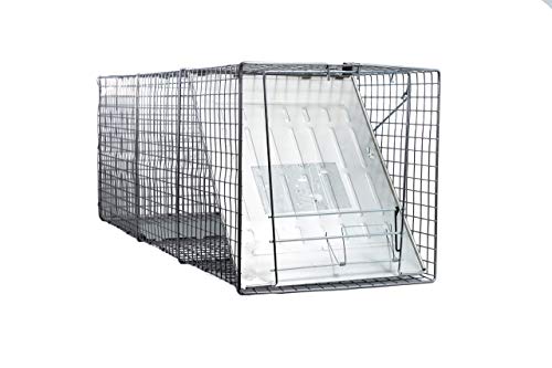 (2-Pack) - Animal Trap (42"x15"x15") - Best Humane Animal Trap for Dogs, Foxes, Badgers, Coyotes and Other Similar Sized Animals. Easy Trap Catch & Release cage with 1-Door by LifeSupplyUSA