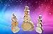 Reindeer Ranch Handmade Log Snowman Family Qty. of 3