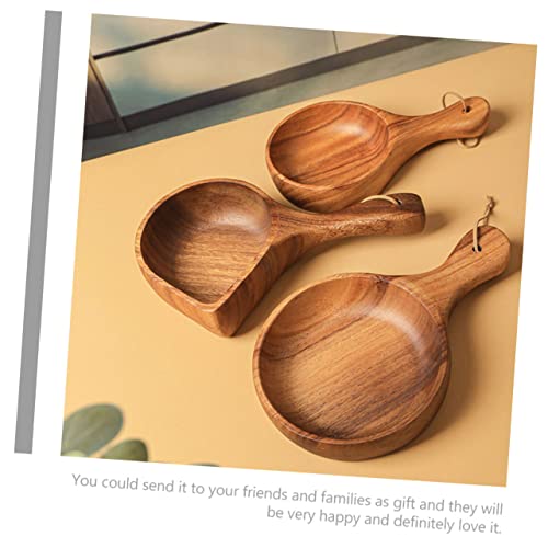 BESTOYARD tigela de macarrão instantâneo de madeira cumbuca sopa fruteira de madeira pequeno recipie