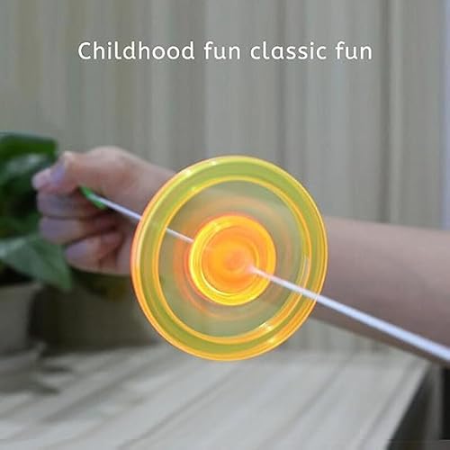 Schwungrad-Spinner, Fidget-Licht, Regenbogen-Lichtshow, Orbitalblitz, Geschenk für Erwachsene, blinkend, leuchtet im Dunkeln, buntes
