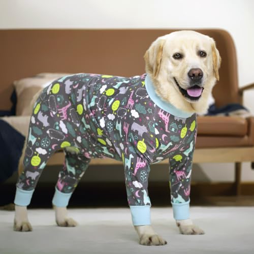 Image of kzrfojy Dog Recovery Suit for Dogs After Surgery Female Male Medium Large Dog Neuter Spay Onesie for Shedding Prevent Licking Surgical Wound Dog Cone Alternative