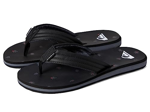 Image of Quiksilver mens Quiksilver Men's Carver Print 3 Point Flip Flop Athletic Sandal
