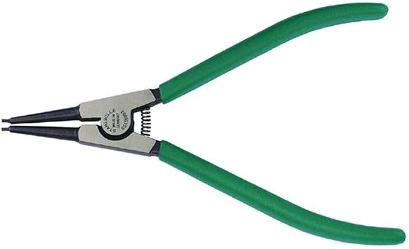Stahlwille 65456002 Circlip Pliers for Outside Circlips, Size A 2, Tips Diameter 1.8mm, Length 180mm, Polished Head, Dip-coated Handle with sure-grip surface, Made in Germany