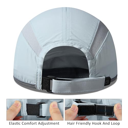 Image of GADIEMKENSD Reflective Folding Outdoor Hat Unstructured Design UPF 50+ Sun Protection Sport Hats for Womens and Mens