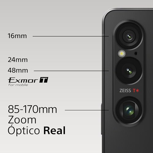 Ficha técnica Sony Xperia 1 Vi características destacadas y especificaciones El Sony Xperia 1 Vi cuenta con una pantalla OLED FHD+ de 6.5" con relación de aspecto 19.5:9 y tasa de refresco de 120Hz. Equipado con una lente triple y un conector de 3.5 mm para audio, el dispositivo funciona con Android 14 y es SIM libre. Tiene 12GB de RAM y 256GB de almacenamiento, además de protección IP65/68 y soporte para Dual SIM Hybrid. Color: Negro. - Fernando Cortés