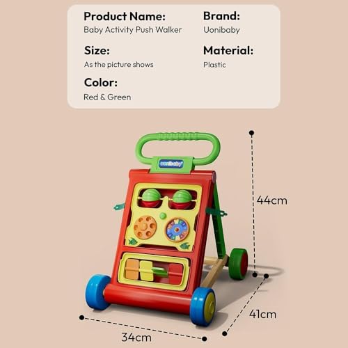 Image of StarAndDaisy Baby Walker /Multipurpose Push Walker for 0-24 Months (Push Walker - Orange)