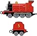 Thomas & Friends by Fisher-Price, Large Push-Along Die-Cast James Engine & Cargo Car from The Classic & All Engines Go Series