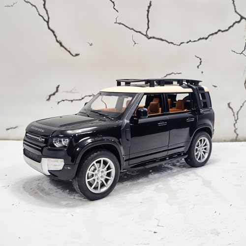 Image of 1:32 Scale Defender Die-Cast Model Car | Pull Back Action | Openable Doors, Hood & Boot | LED Lights & Sound | Realistic Interior | Premium Collectible Toy for Kids & Adults