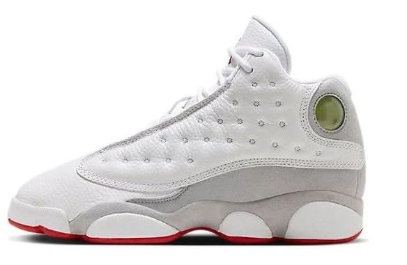 Big Kid's Jordan 13 Retro White/True Red-Wolf Grey (DJ3003 160) - 5.5