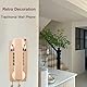 Klassisches Wandtelefon für Festnetz mit mechanischem Klingel, einreihiges 2554 Wandtelefon mit Anzeige, Retro-Wandmontage, wasserdicht, alte Wandhalterung für Küche, Zuhause, Beige
