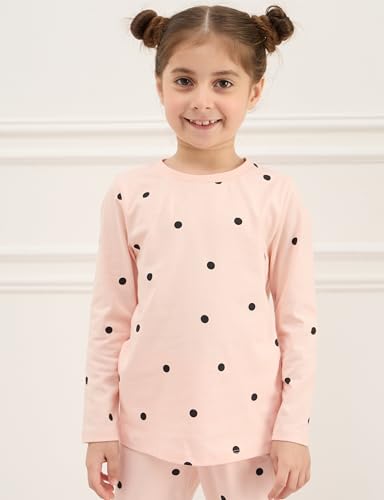 Image of Amazon Brand - Symbol Girls Night Dress | 100% Cotton T-Shirt & Pajama Set | Full Sleeves | Age 2-12 Years
