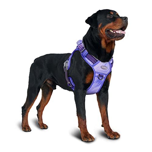 Auroth Tactical Dog Harness for Small Medium Large Dogs No Pull Adjustable Pet Harness Reflective K9 Working Training Easy Control Pet Vest Military Service Dog Harnesses L, Very Peri
