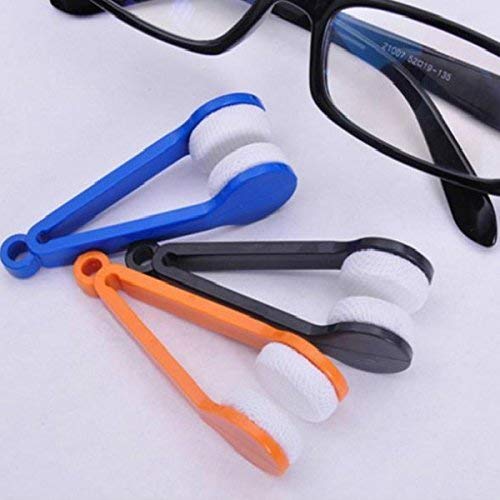 LERORO 5 Pcs Mini Sun Glasses Eyeglass Microfiber Spectacles Cleaner Soft Brush Cleaning Tool Mini Microfiber Glasses Eyeglasses Cleaner Cleaning Clip