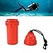 SPYMINNPOO Diving Dry Box, Snorkeling Dry Box Underwater Cylindrical Dry Container Box with Clip Equipment for Water Sports (Red)