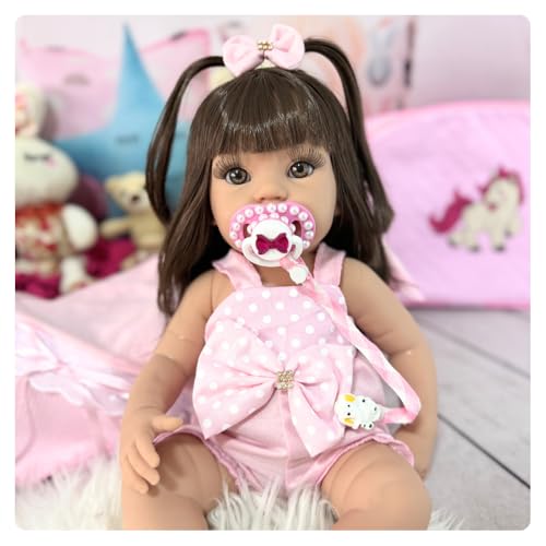 Bebê Reborn Realista Pode Molhar Siliconada Com Acessórios e Bolsa