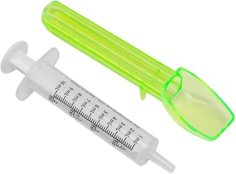 Acu-Life Oral Syringe & Spoon, 10 mL/2 TSP, Easy-to-Read, Safe & Durable