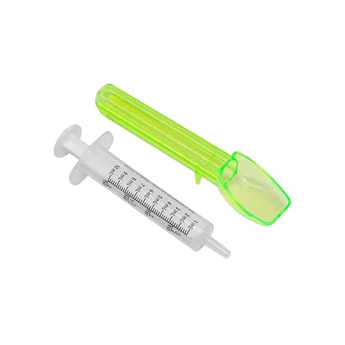 Acu-Life Oral Syringe & Spoon, 10 mL/2 TSP, Easy-to-Read, Safe & Durable | Accurate for Liquid Medications, Calibrated for mL/Tsp, Ideal for Kids & Adults, Easy-to-Read Measurement, Safe & Durable