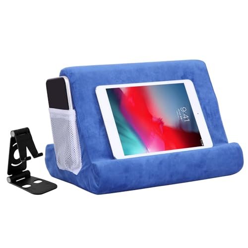 2pcs Multi-Angle Tablet Holder Cushion Stand with Net Pocket & ...