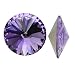 SWAROVSKI Crystal, 1122 Rivoli Fancy Stones 14mm, 2 Pieces, Tanzanite Foiled