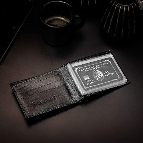 Carteira Masculina em Couro com Porta Cartões Removível + Caneta Executiva em Metal