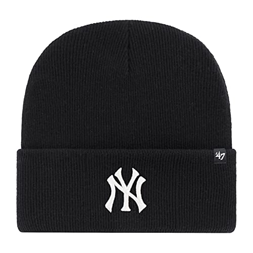 '47 Brand Beanie NY Yankees B-HYMKR17ACE-BKA Schwarz, Size:OneSize