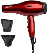 Professional Salon Hair Dryer, 1875W Blow Dryer, 2 Concentrator Nozzles, 3 Heat Settings, 2 Speed...