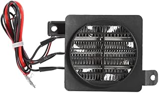 PTC Fan Heater,Thermostatic Ceramics Fast Heating Air Dehumidification DC Fan Heater DIY Accessories for Small Space Culture Room(12V 150W)