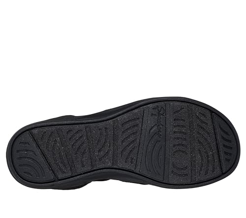 Skechers Skechers Women's ARYA - COOLING OFF Hands Free Slip-Ins, Knit Multi Strap Sling Back, Black/Black, 8