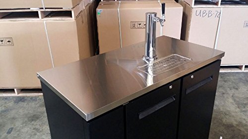 48" Keg Beer Dispenser W/ Stainless Steel Top Udd-24-48 Kegerator Refrigerator on Fridge.com - View 4