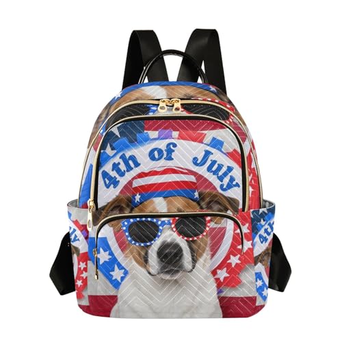Chien blanc du 4 juillet sac à dos convertible 35,6 cm pour organiser vos affaires sans encombre