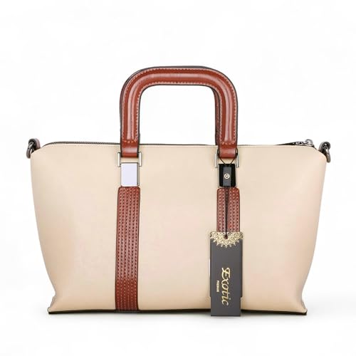 Image of EXOTIC Solid Pattern Elegance Hand Bag For Women | Chain Handle | Shopping Bag | Occasional Bag | Perfect for Gift