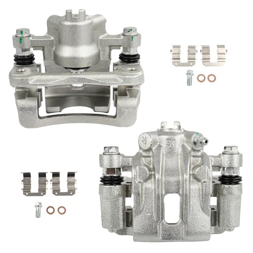Image of SCITOO - Rear Disc Brake Calipers Assembly w /Bracket For Hyundai,For Kia Models - For Accent,For Forte,For Forte Koup,For Forte5,For Rio,For Rio5 19B3477 19B3476