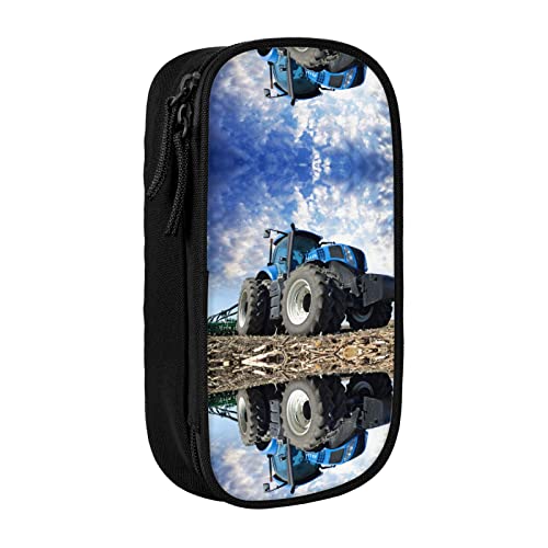 MOLIAE Federmäppchen mit Bauernhof-Traktor-Motiv, hohe Kapazität, langlebige Federmäppchen, Organizer-Etui, für Männer und Frauen