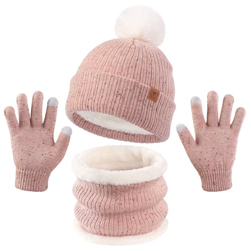 Conjunto de gorro bufanda y guantes para niños de 3 a 6 años